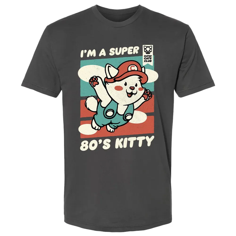 Super 80's Kitty Premium Unisex T-shirt - 8