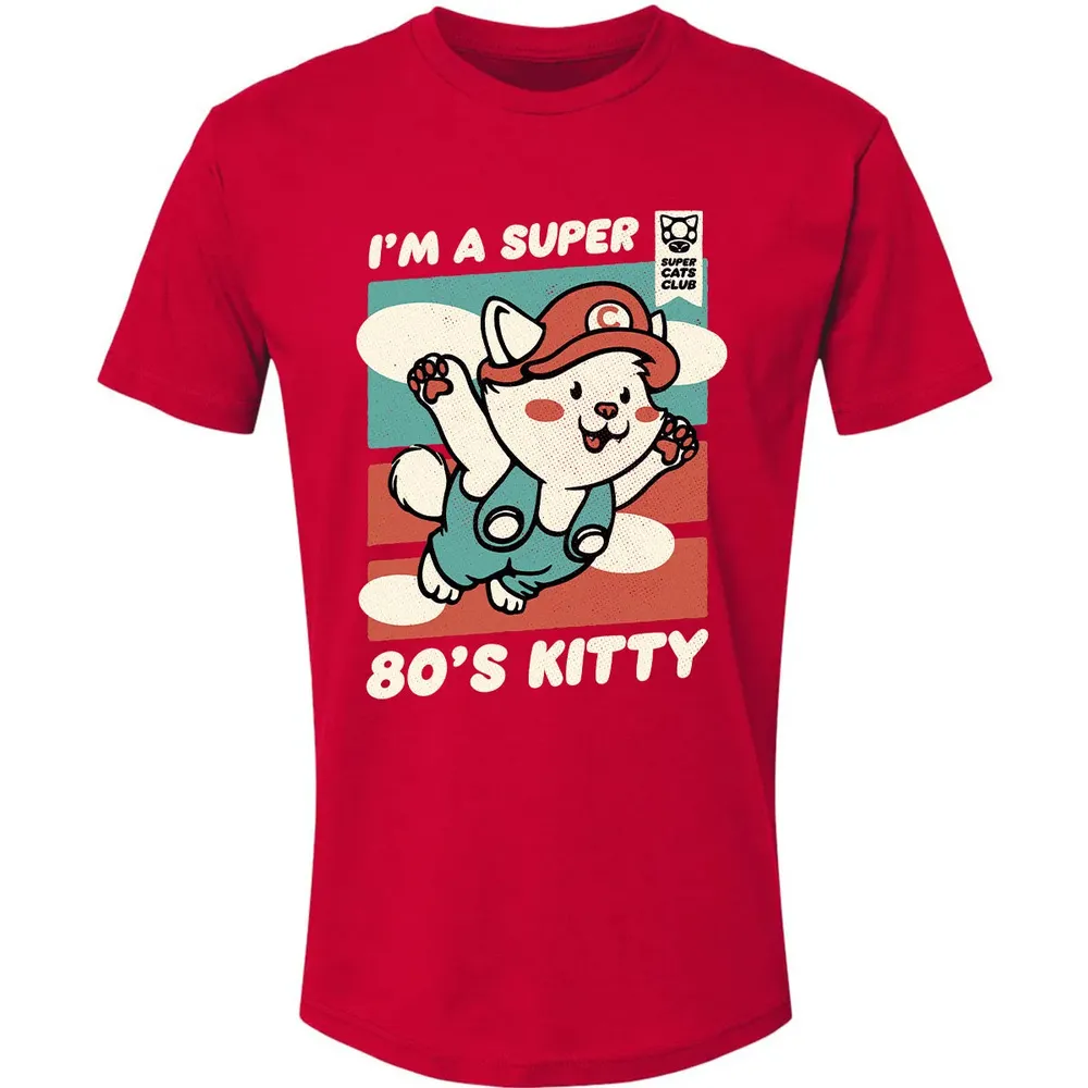 Super 80's Kitty Premium Unisex T-shirt - 6