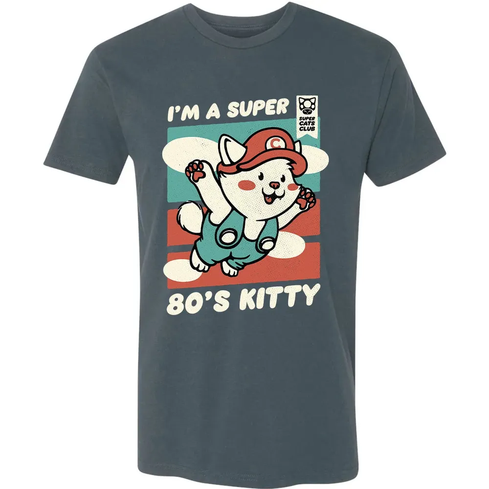 Super 80's Kitty Premium Unisex T-shirt - 14