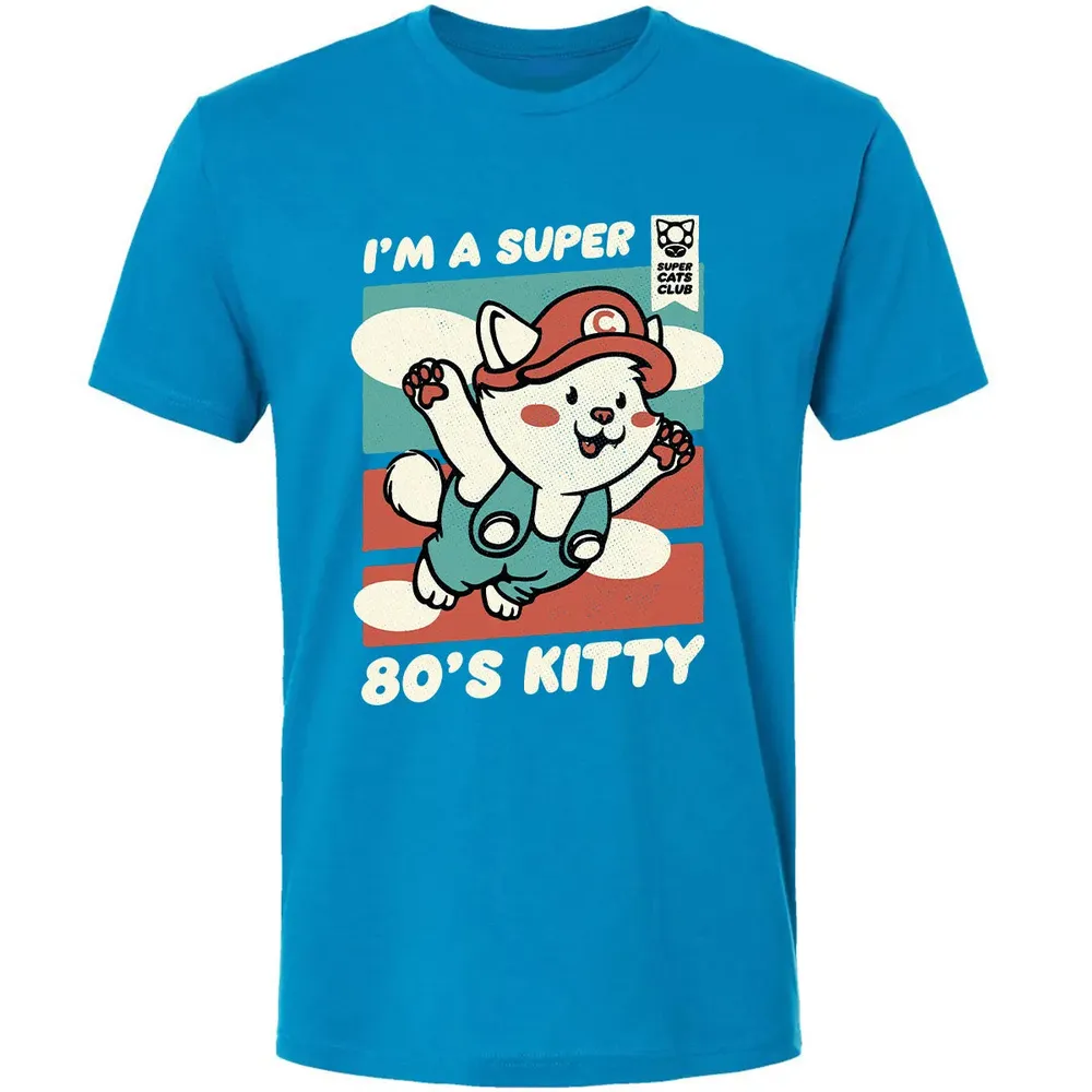 Super 80's Kitty Premium Unisex T-shirt - 15