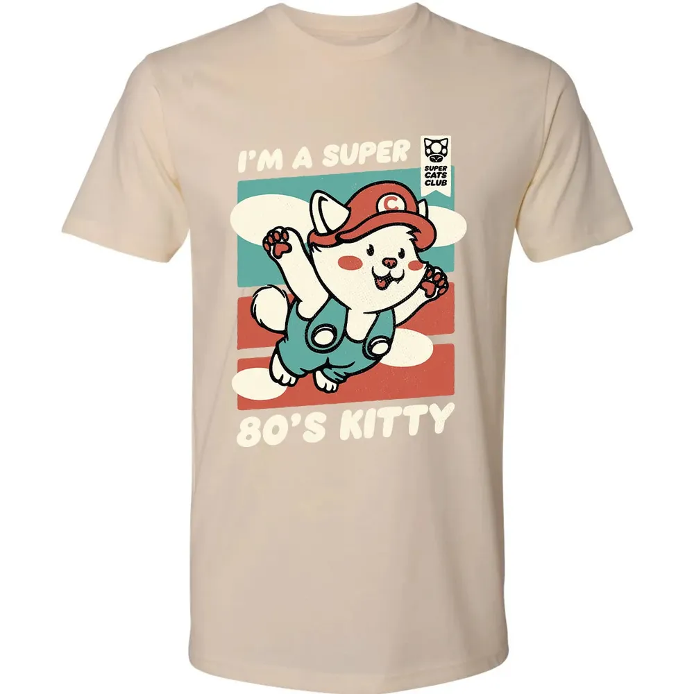 Super 80's Kitty Premium Unisex T-shirt - 13
