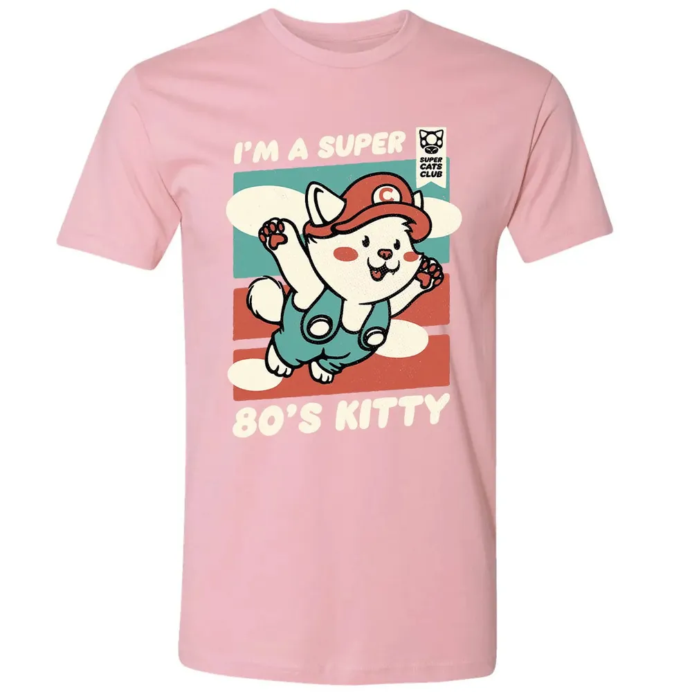 Super 80's Kitty Premium Unisex T-shirt - 3