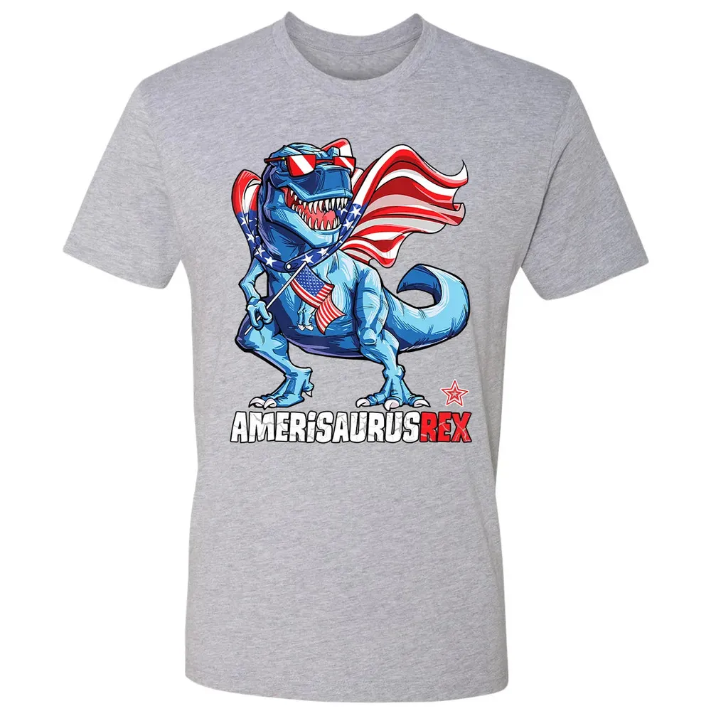 Dinosaur 4th of July  Kids Boys Men Amerisaurus T Rex Premium Unisex T-shirt - 9