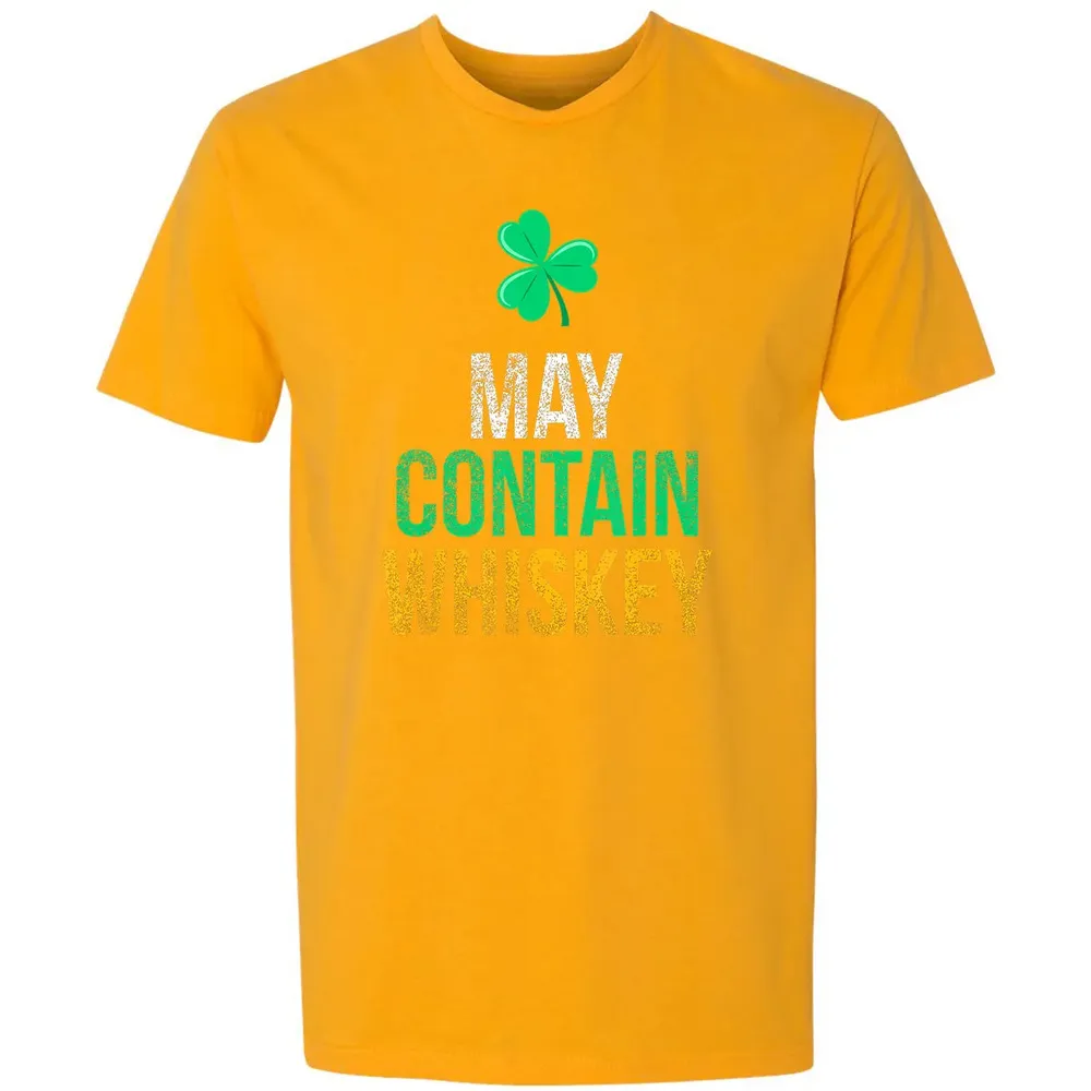 May Contain Whiskey Funny Irish St.png Premium Unisex T-shirt - 11