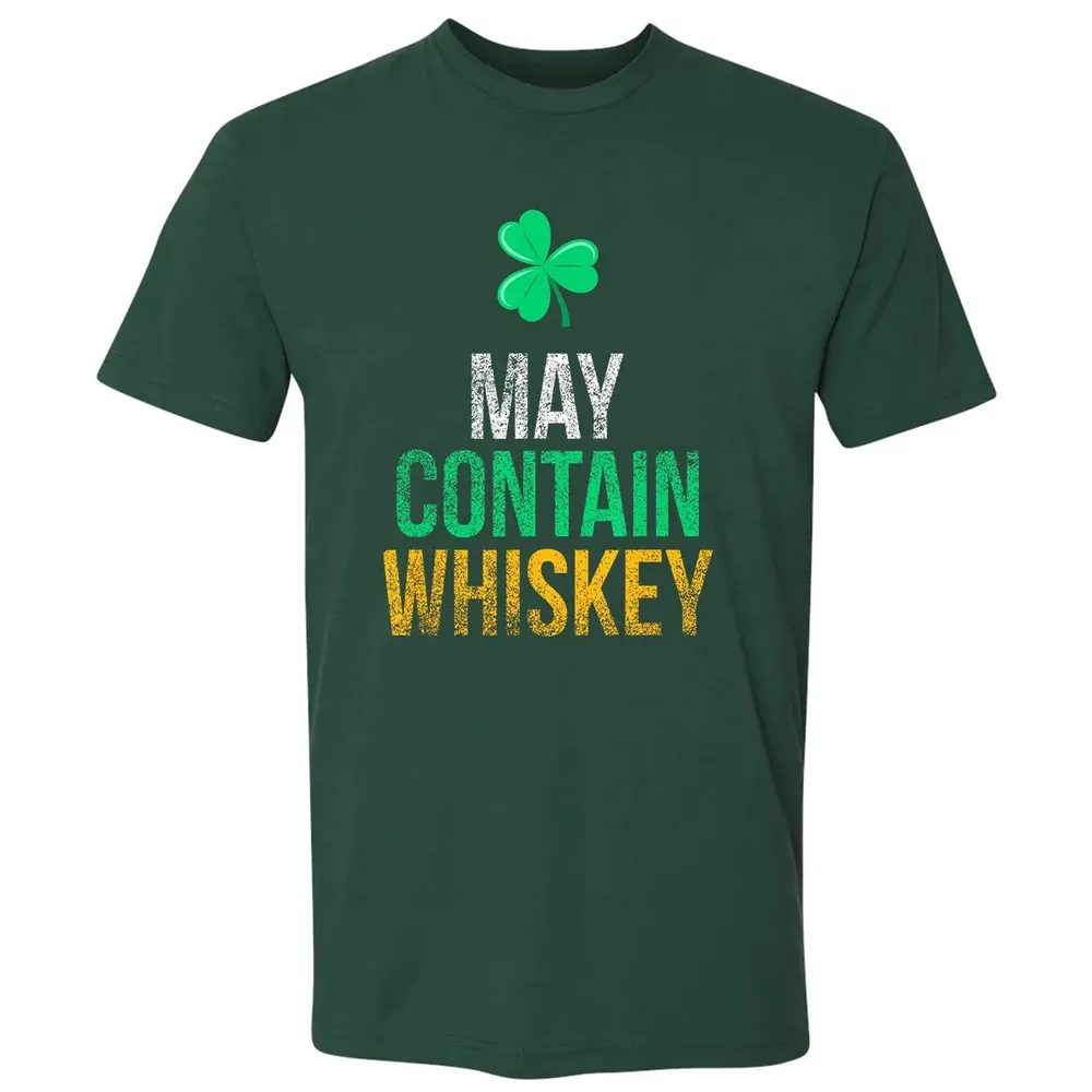 May Contain Whiskey Funny Irish St.png Premium Unisex T-shirt - 12