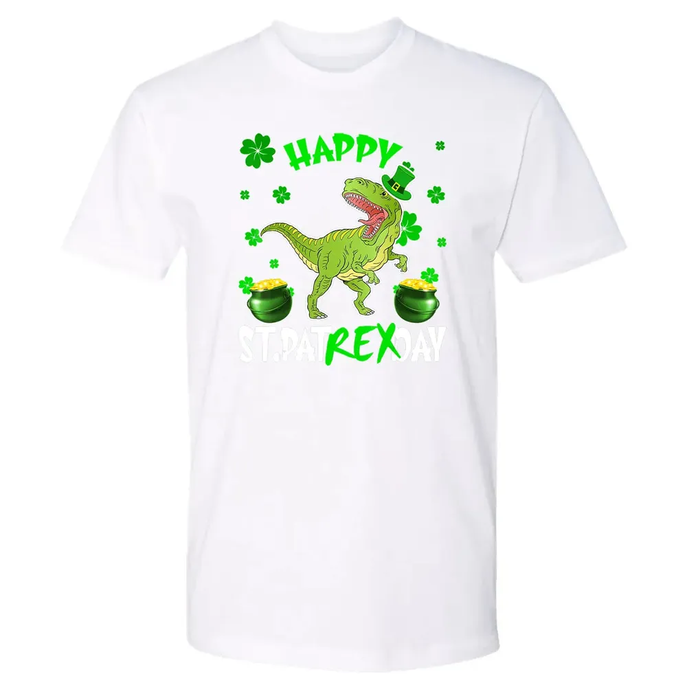 Happy St Patrex Day T Rex Lover St Patrick s Day Irish Gifts Premium Unisex T-shirt - 4