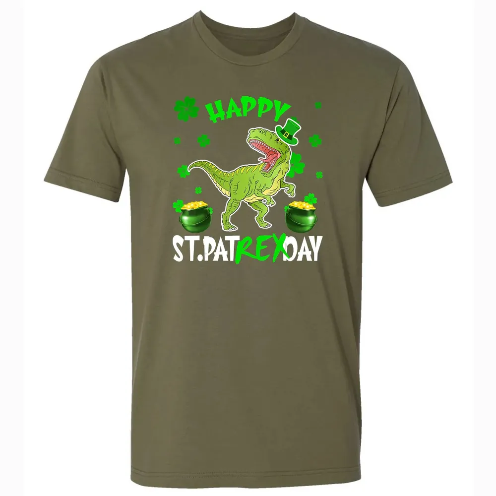 Happy St Patrex Day T Rex Lover St Patrick s Day Irish Gifts Premium Unisex T-shirt - 5