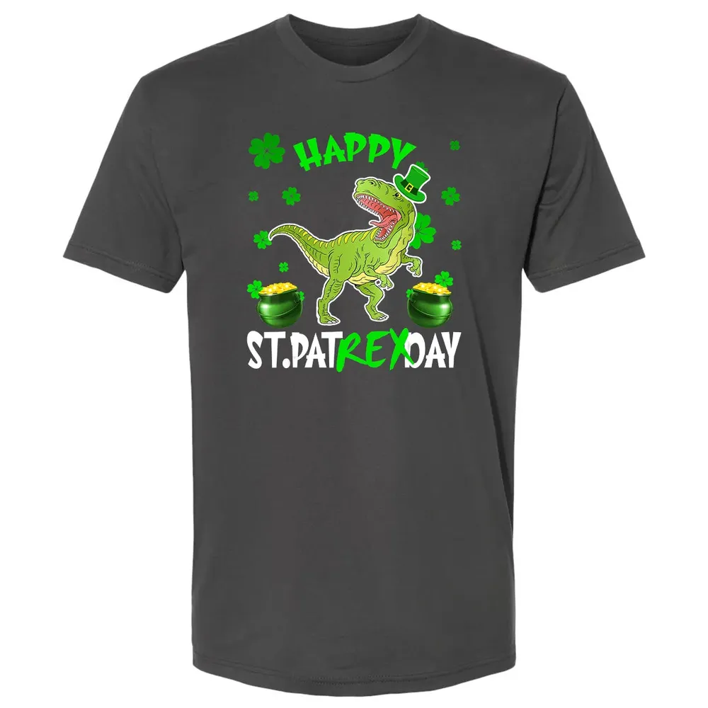 Happy St Patrex Day T Rex Lover St Patrick s Day Irish Gifts Premium Unisex T-shirt - 8