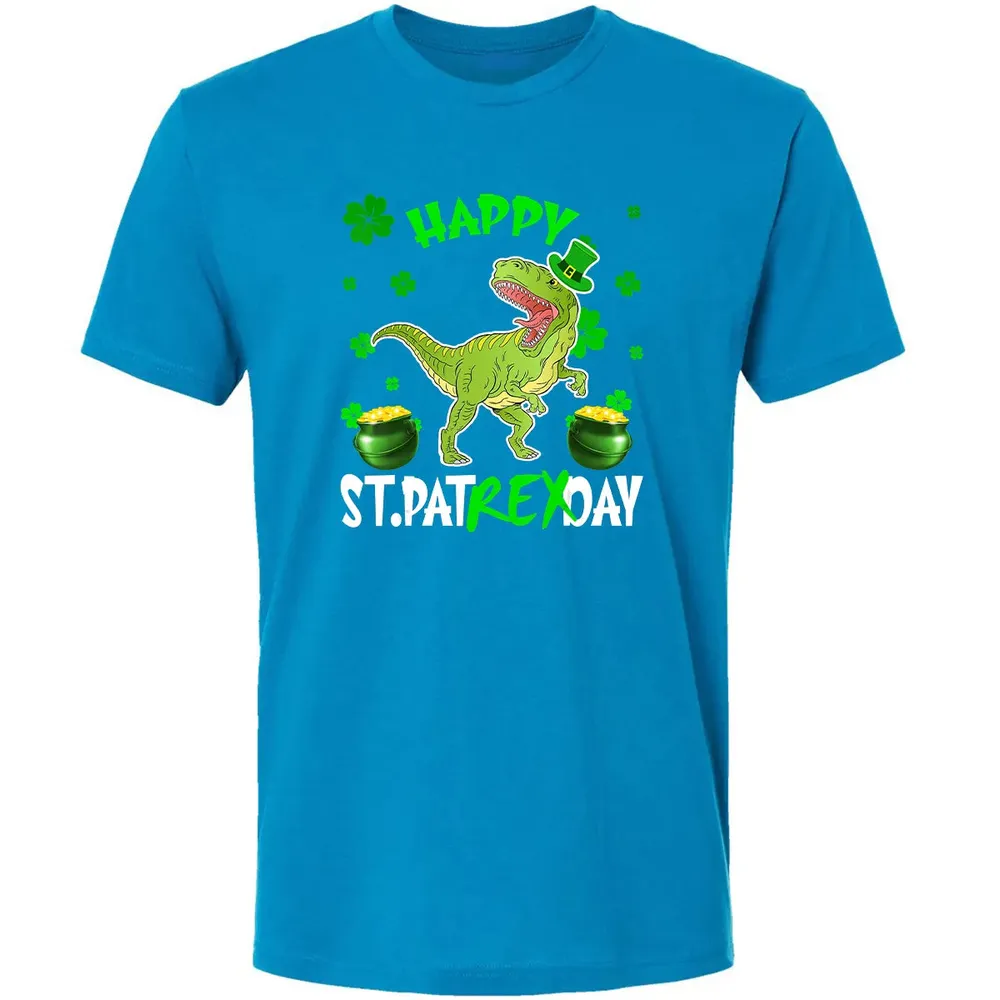 Happy St Patrex Day T Rex Lover St Patrick s Day Irish Gifts Premium Unisex T-shirt - 15
