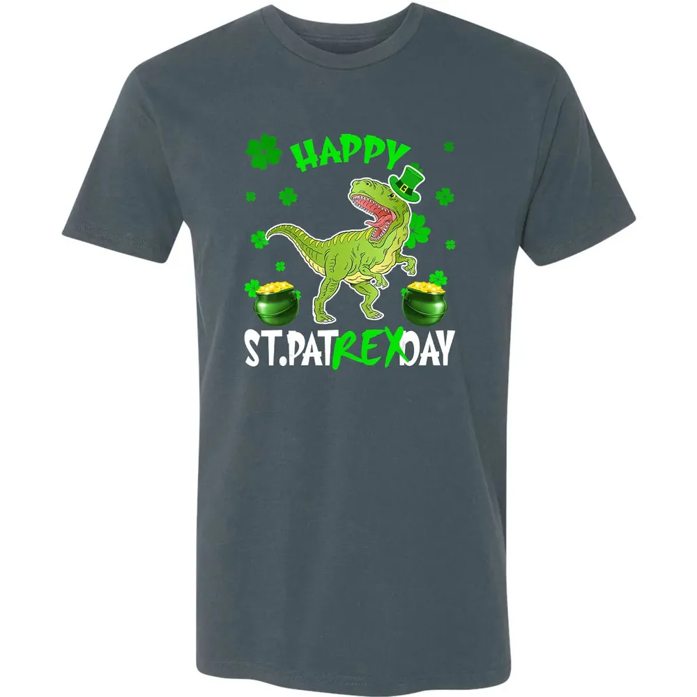 Happy St Patrex Day T Rex Lover St Patrick s Day Irish Gifts Premium Unisex T-shirt - 14