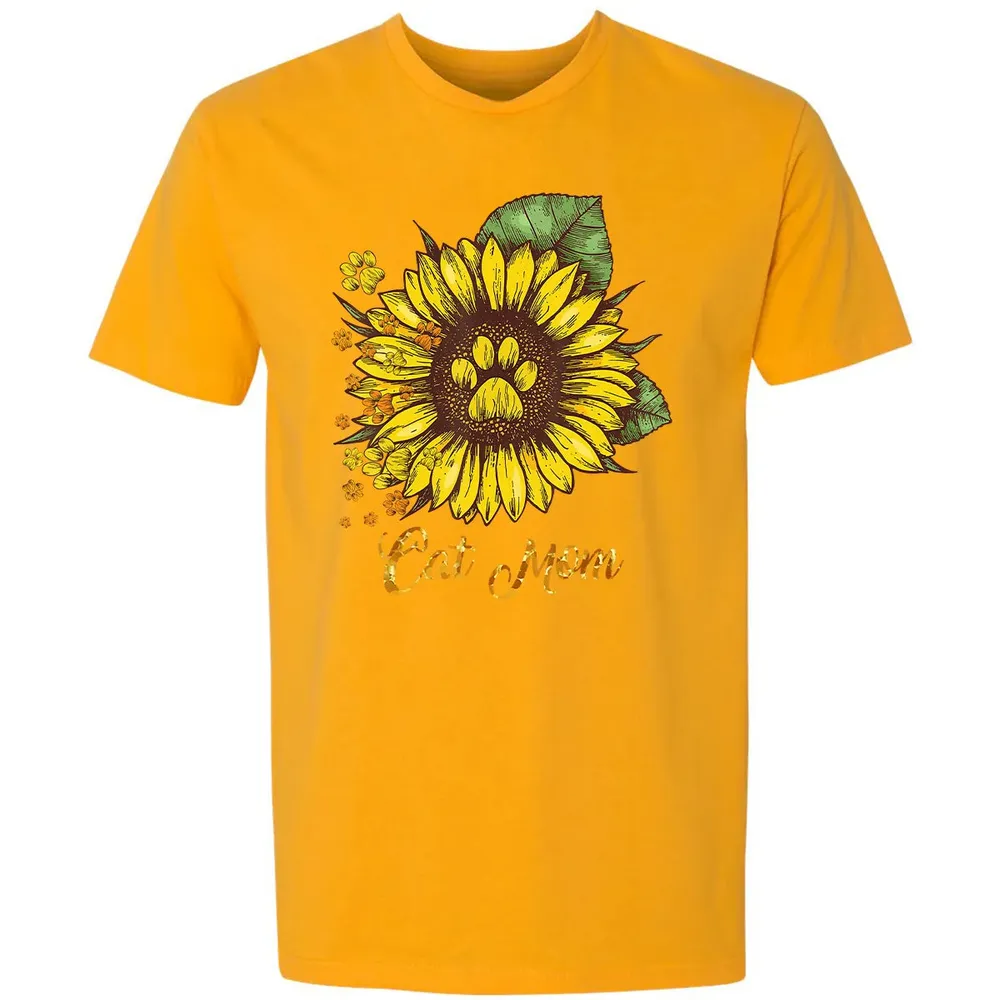 Sunflower Cat men woman  Cat Mom Premium Unisex T-shirt - 11