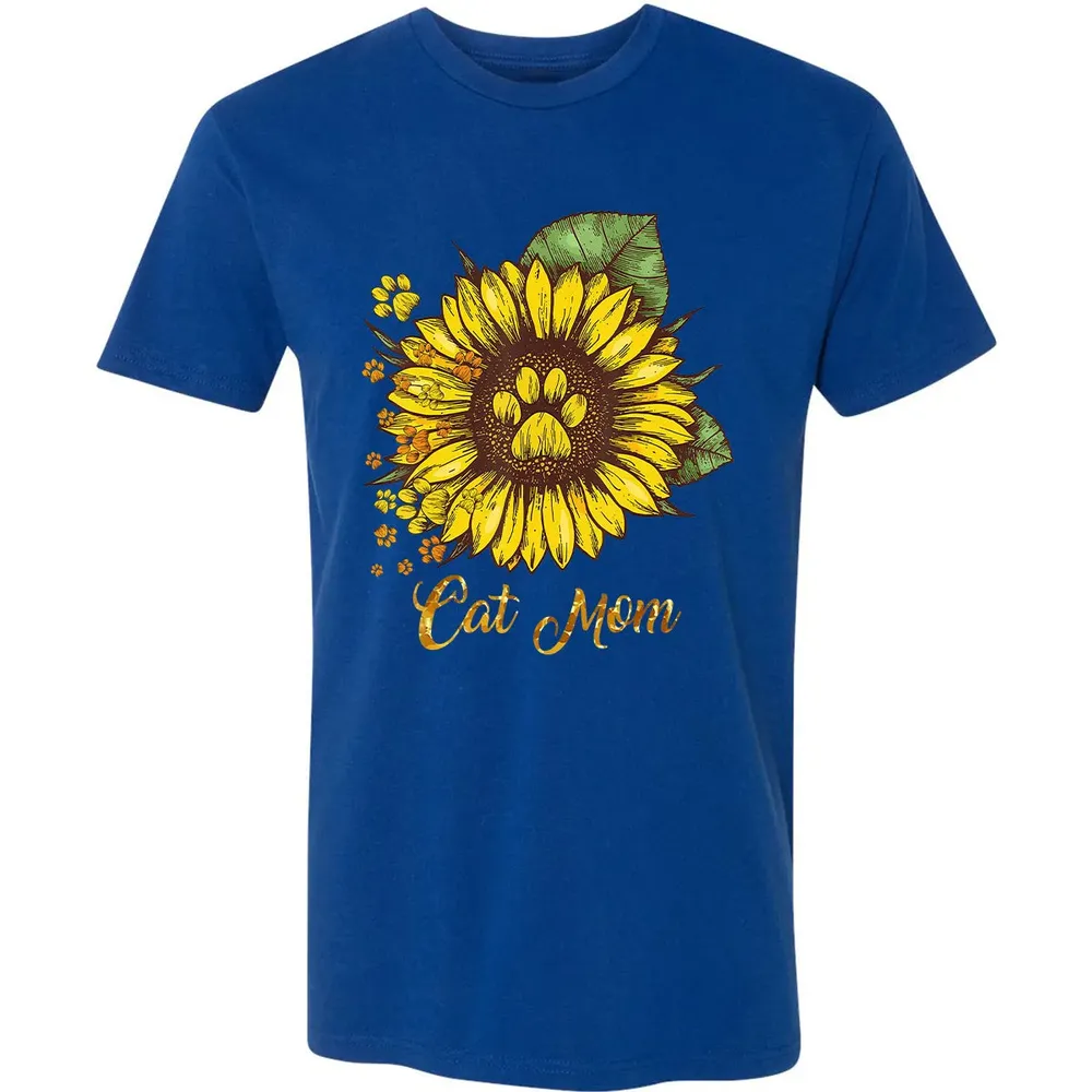 Sunflower Cat men woman  Cat Mom Premium Unisex T-shirt - 10