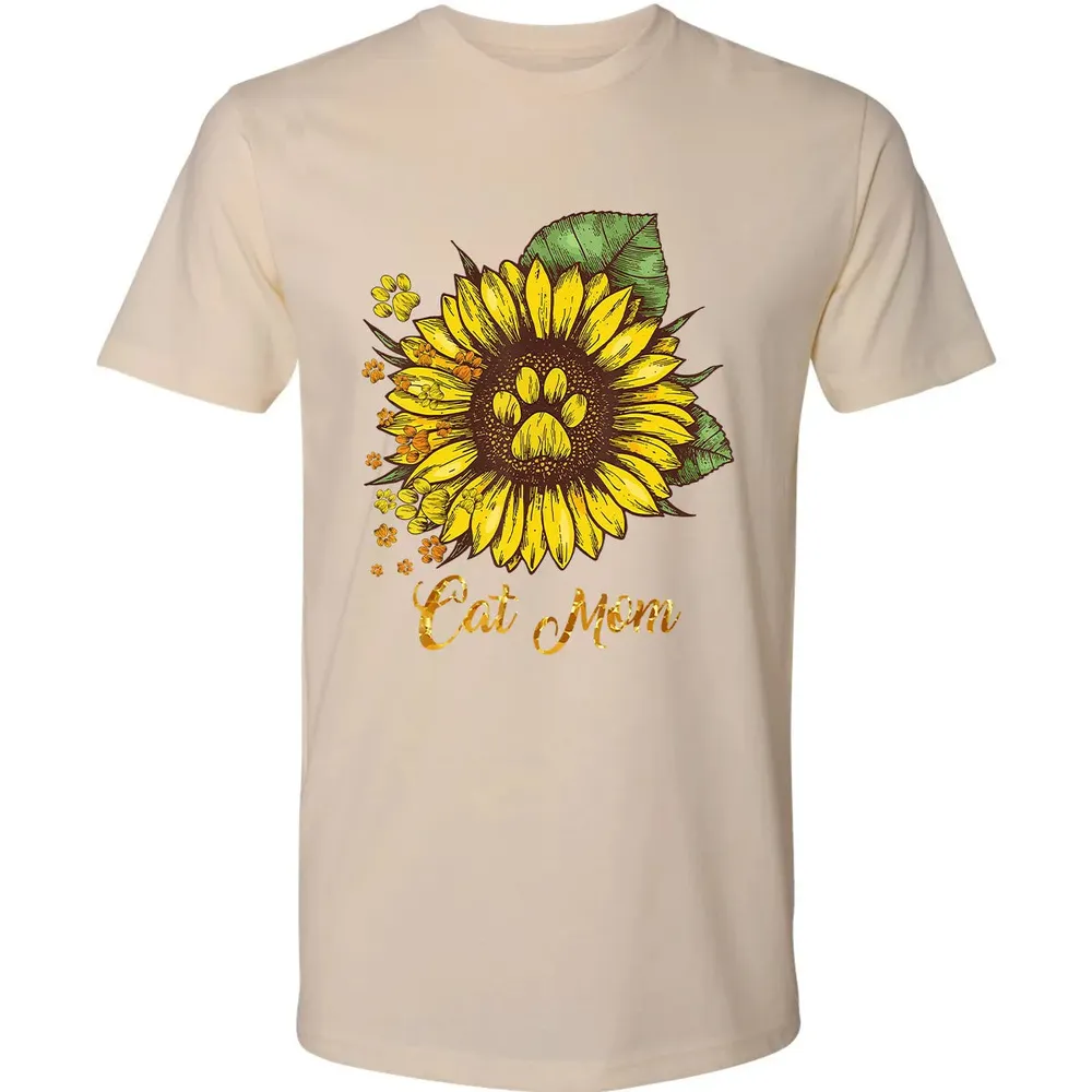 Sunflower Cat men woman  Cat Mom Premium Unisex T-shirt - 13
