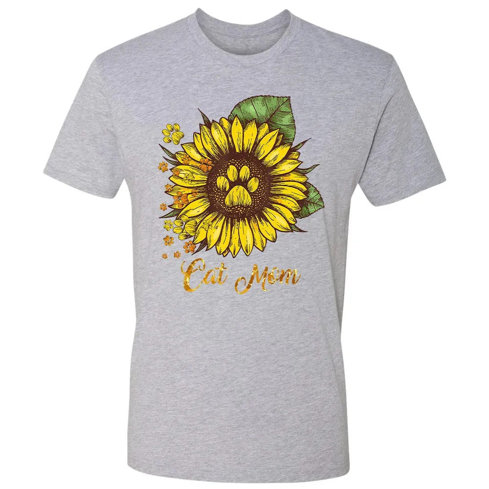 Sunflower Cat men woman  Cat Mom Premium Unisex T-shirt - 9