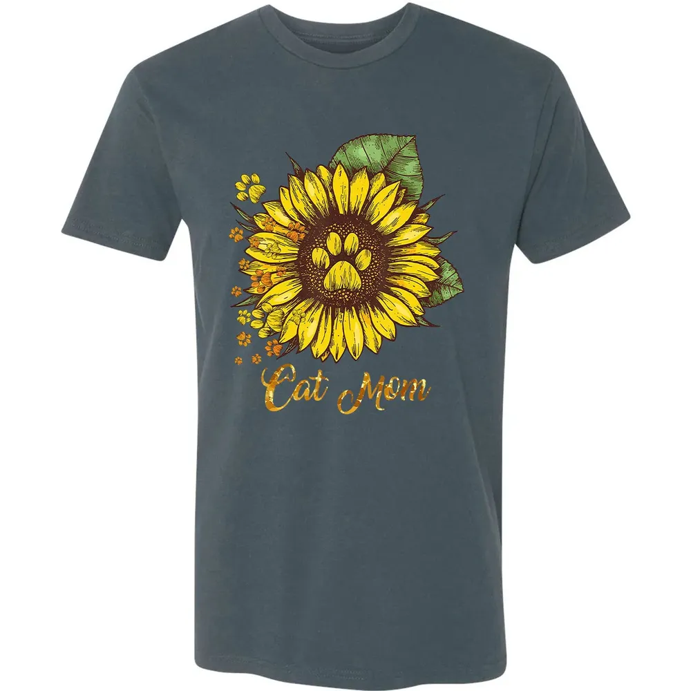 Sunflower Cat men woman  Cat Mom Premium Unisex T-shirt - 14