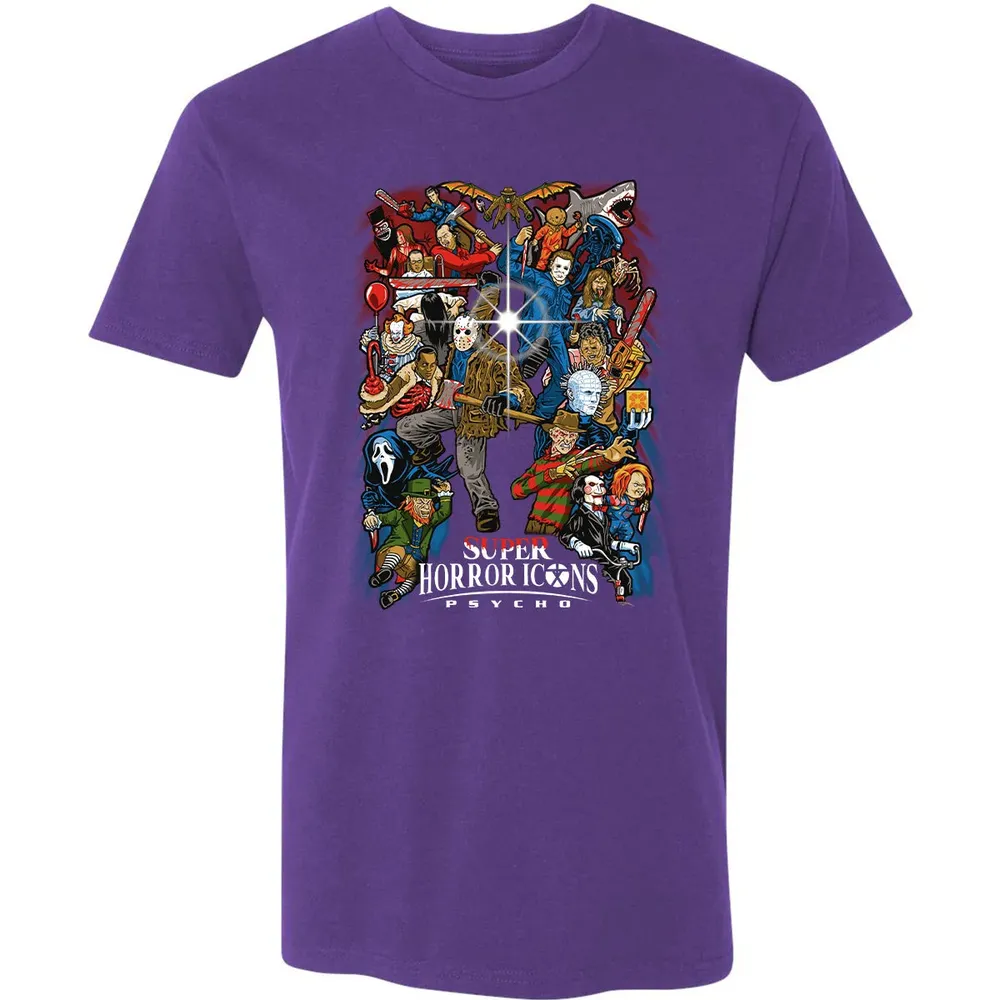 Super Horror Icons Premium Unisex T-shirt - 7