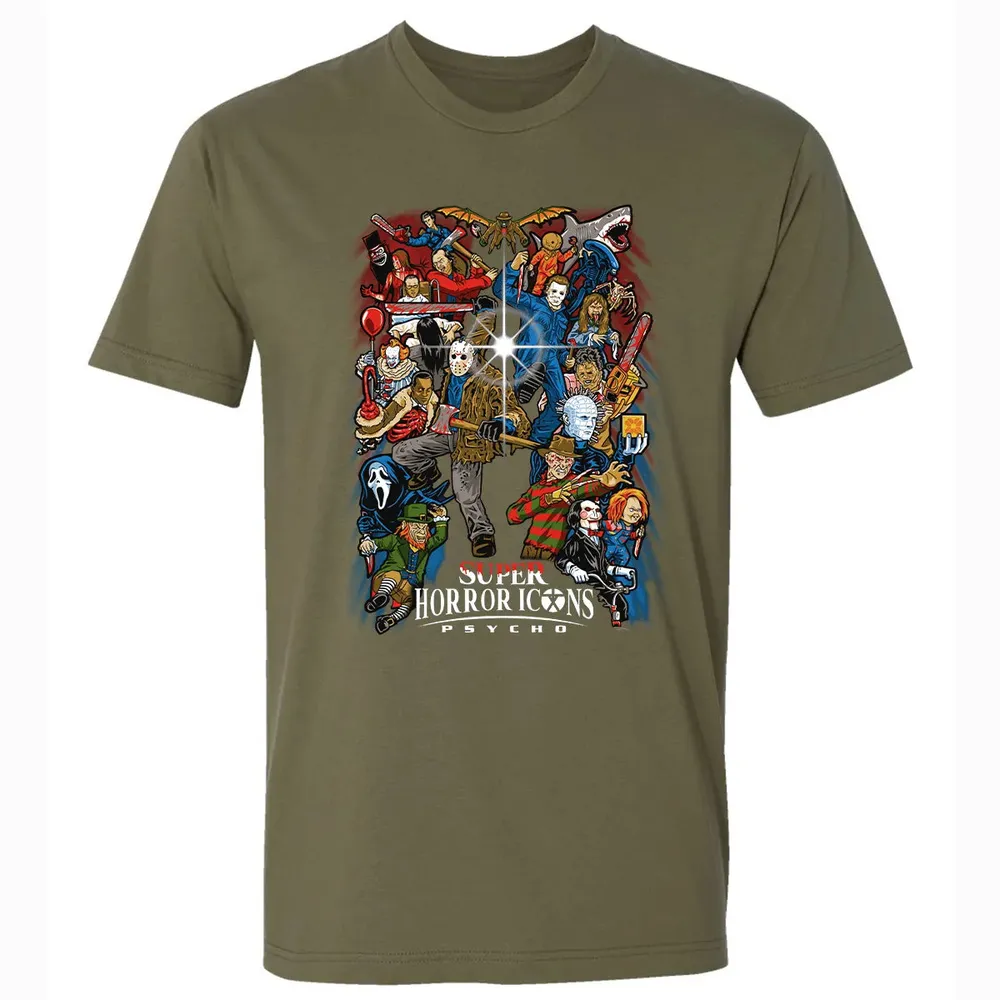 Super Horror Icons Premium Unisex T-shirt - 5