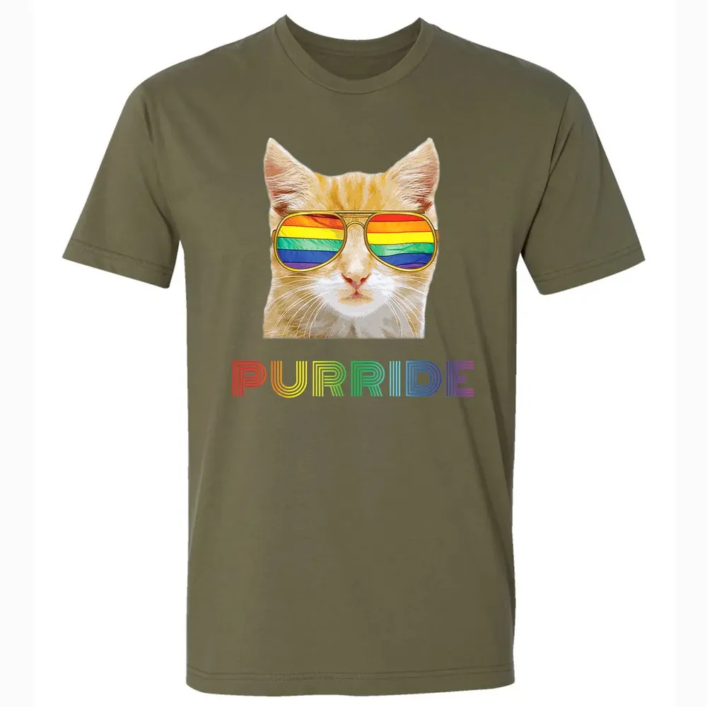 Gay Pride s for Women Men LGBT Cat Gift Purride Premium Unisex T-shirt - 5