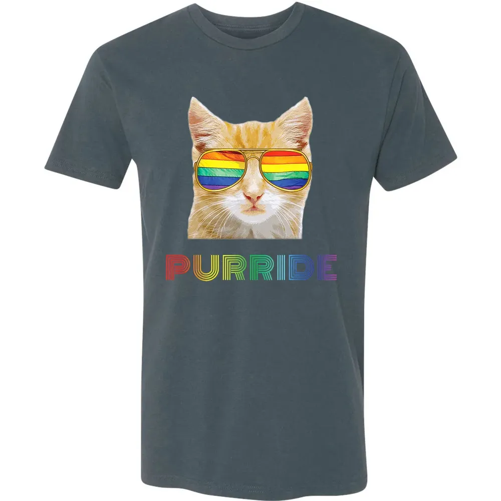 Gay Pride s for Women Men LGBT Cat Gift Purride Premium Unisex T-shirt - 14
