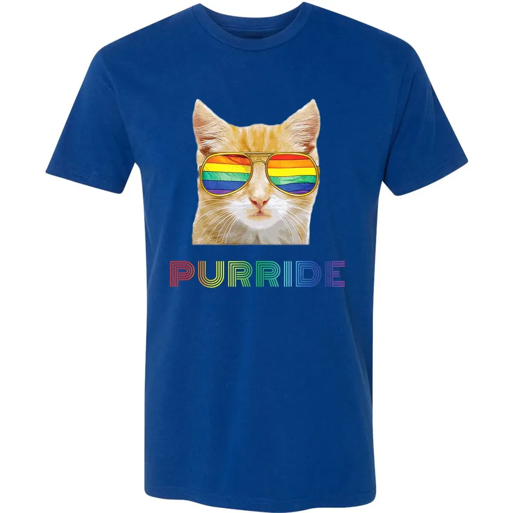 Gay Pride s for Women Men LGBT Cat Gift Purride Premium Unisex T-shirt - 10