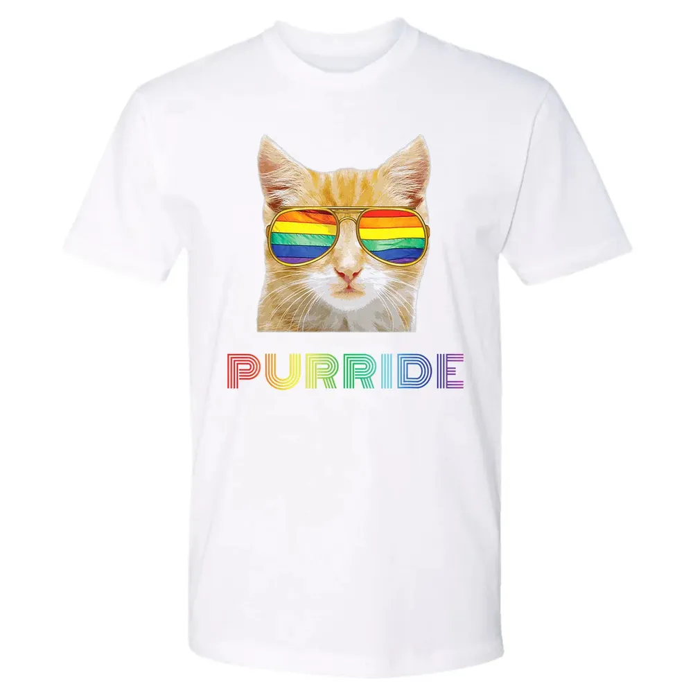 Gay Pride s for Women Men LGBT Cat Gift Purride Premium Unisex T-shirt - 4