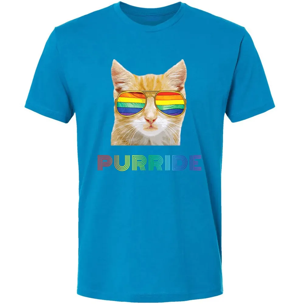 Gay Pride s for Women Men LGBT Cat Gift Purride Premium Unisex T-shirt - 15
