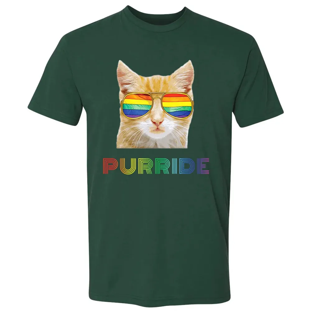 Gay Pride s for Women Men LGBT Cat Gift Purride Premium Unisex T-shirt - 12