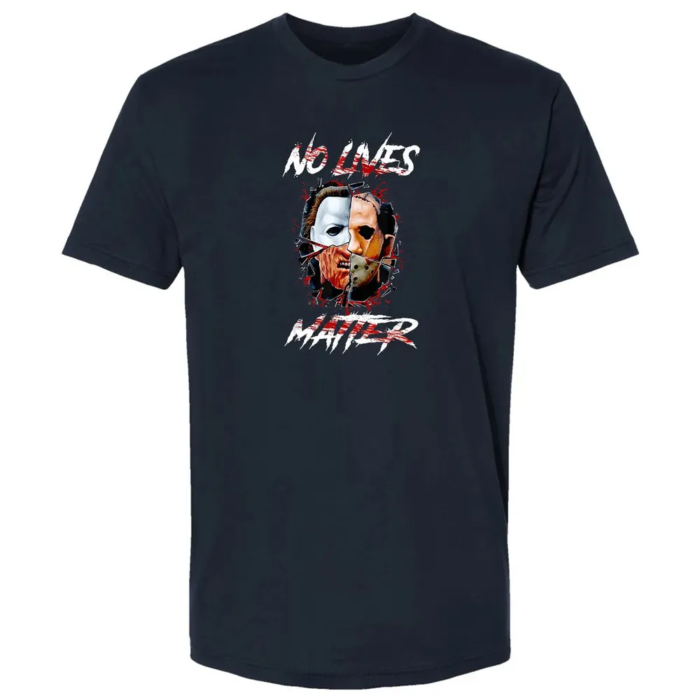 No Lives Matter Scary Horror Myers Michael Halloween Premium Unisex T-shirt - 2
