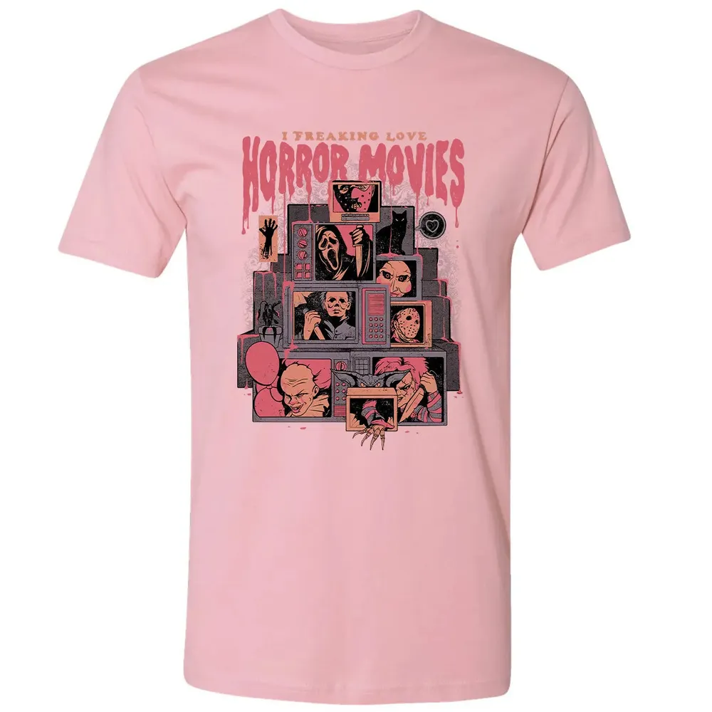 I Freaking Love Horror Movies Premium Unisex T-shirt - 3