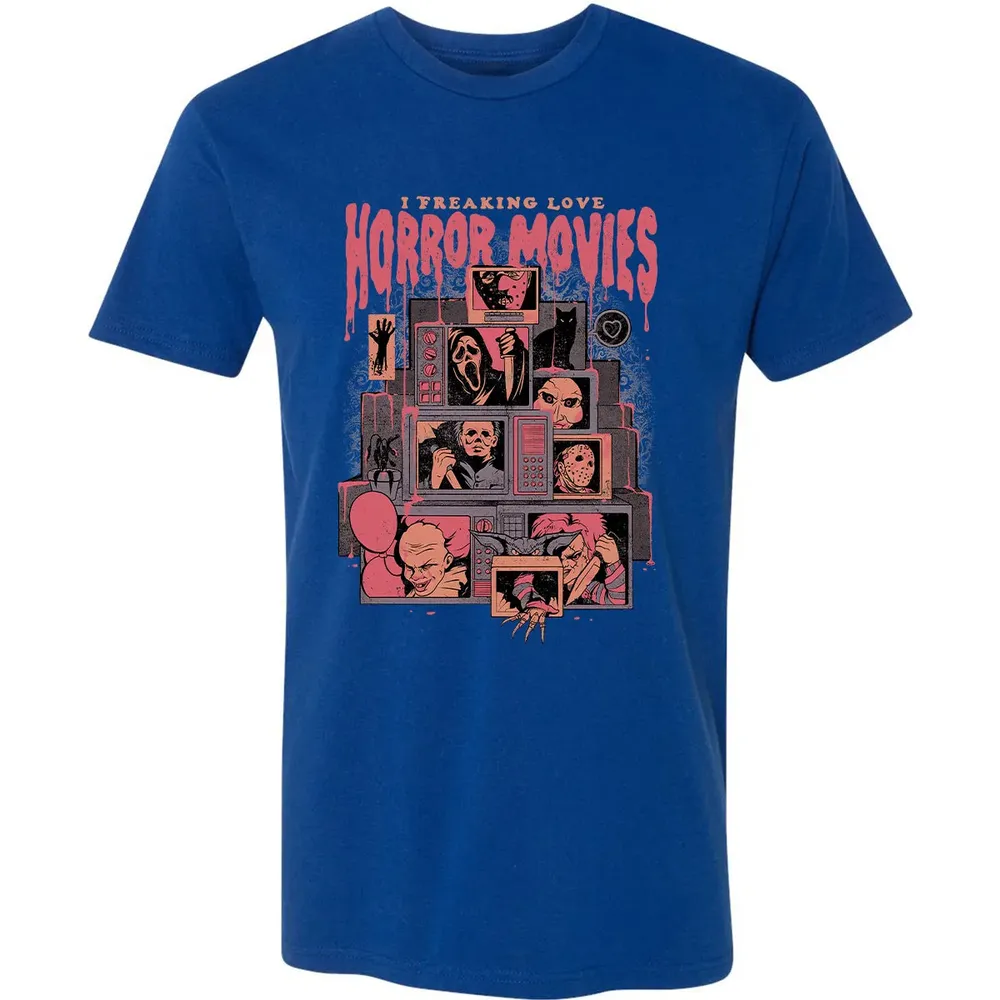 I Freaking Love Horror Movies Premium Unisex T-shirt - 10
