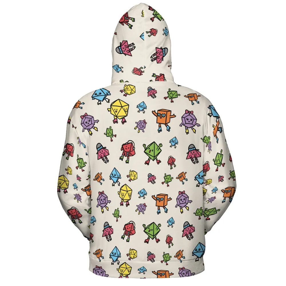 Rollerskating Dice All-over Print Hoodie - 4
