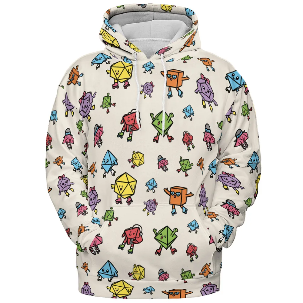Rollerskating Dice All-over Print Hoodie - 2