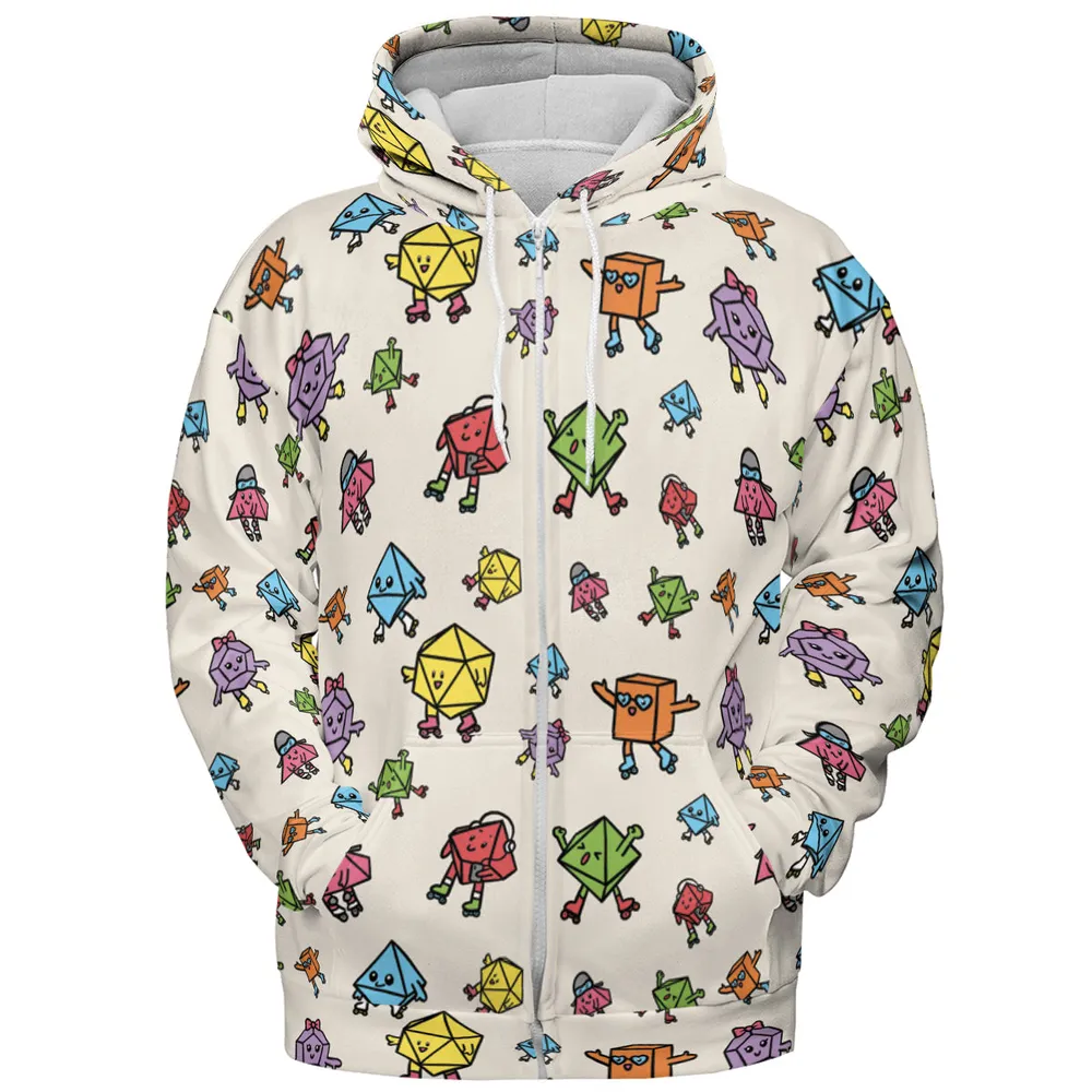 Rollerskating Dice All-over Print Hoodie - 3