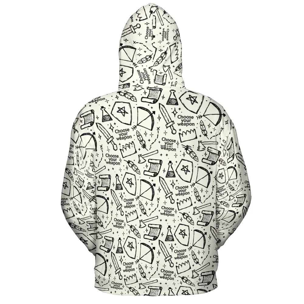 Choose Your Weapon All-over Print Hoodie - 4