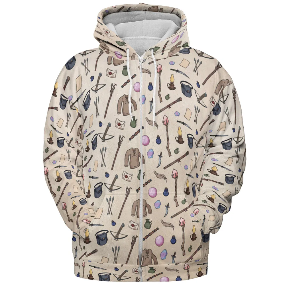 Sorcerer's Inventory All-over Print Hoodie - 3