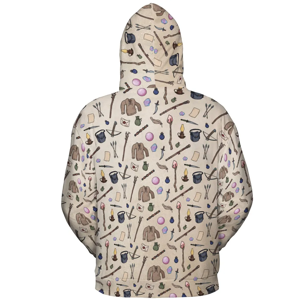 Sorcerer's Inventory All-over Print Hoodie - 4