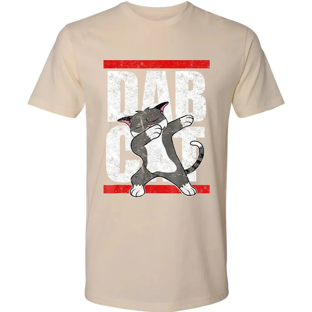 Dab Cat  Dabbing Kitty Feline Pet Distressed Premium Unisex T-shirt - 13