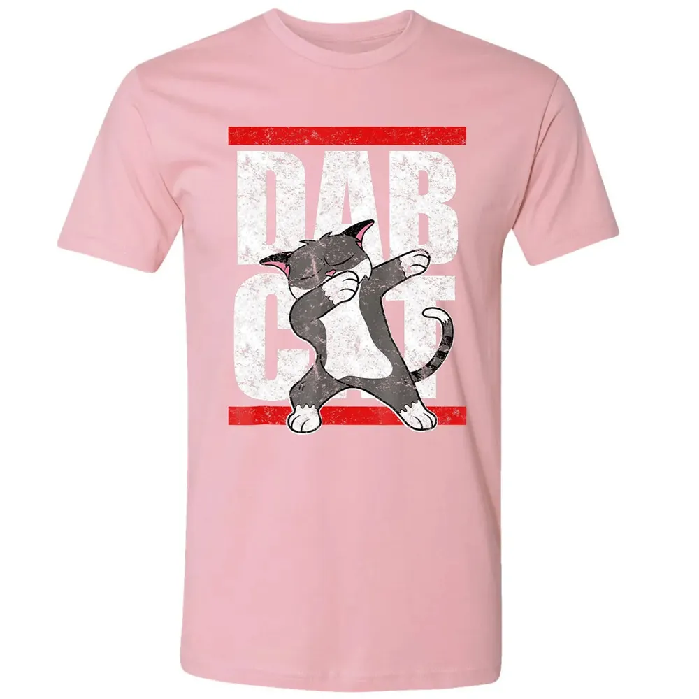 Dab Cat  Dabbing Kitty Feline Pet Distressed Premium Unisex T-shirt - 3