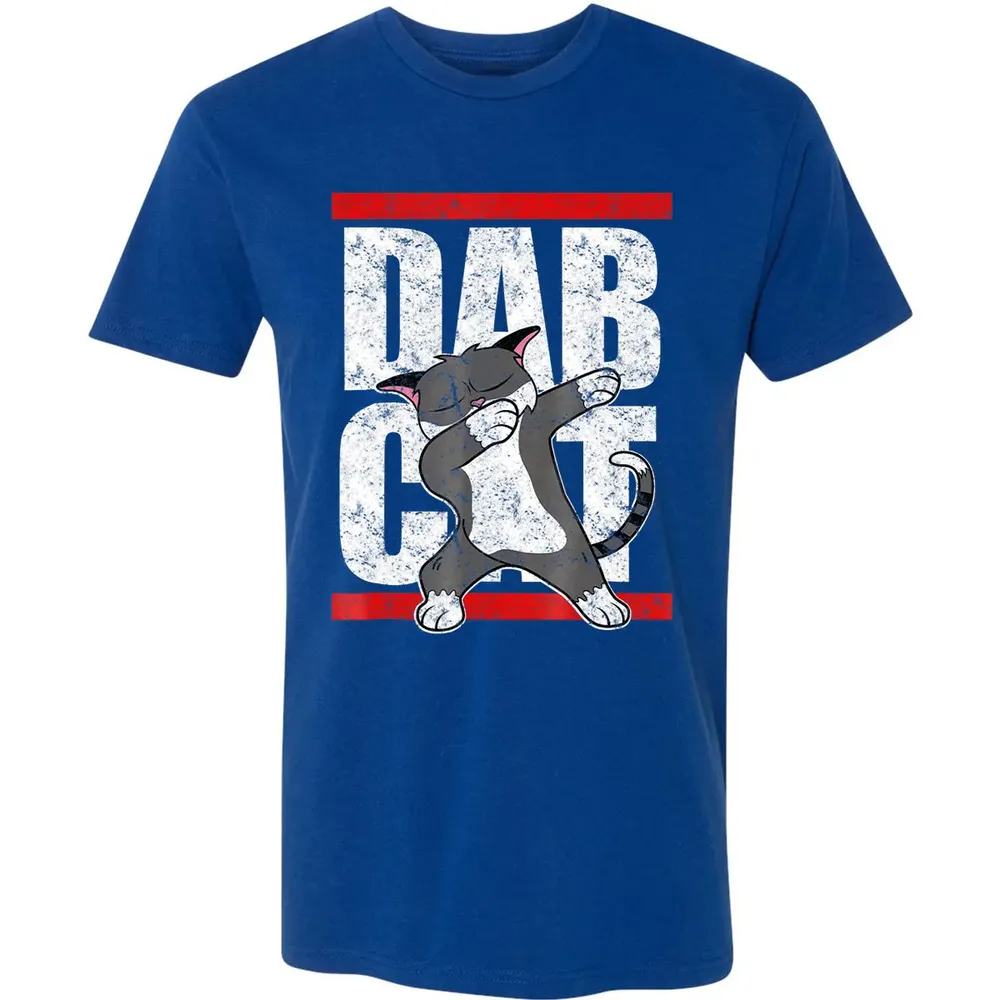 Dab Cat  Dabbing Kitty Feline Pet Distressed Premium Unisex T-shirt - 10
