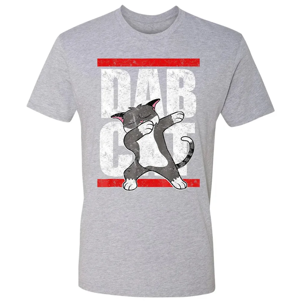 Dab Cat  Dabbing Kitty Feline Pet Distressed Premium Unisex T-shirt - 9
