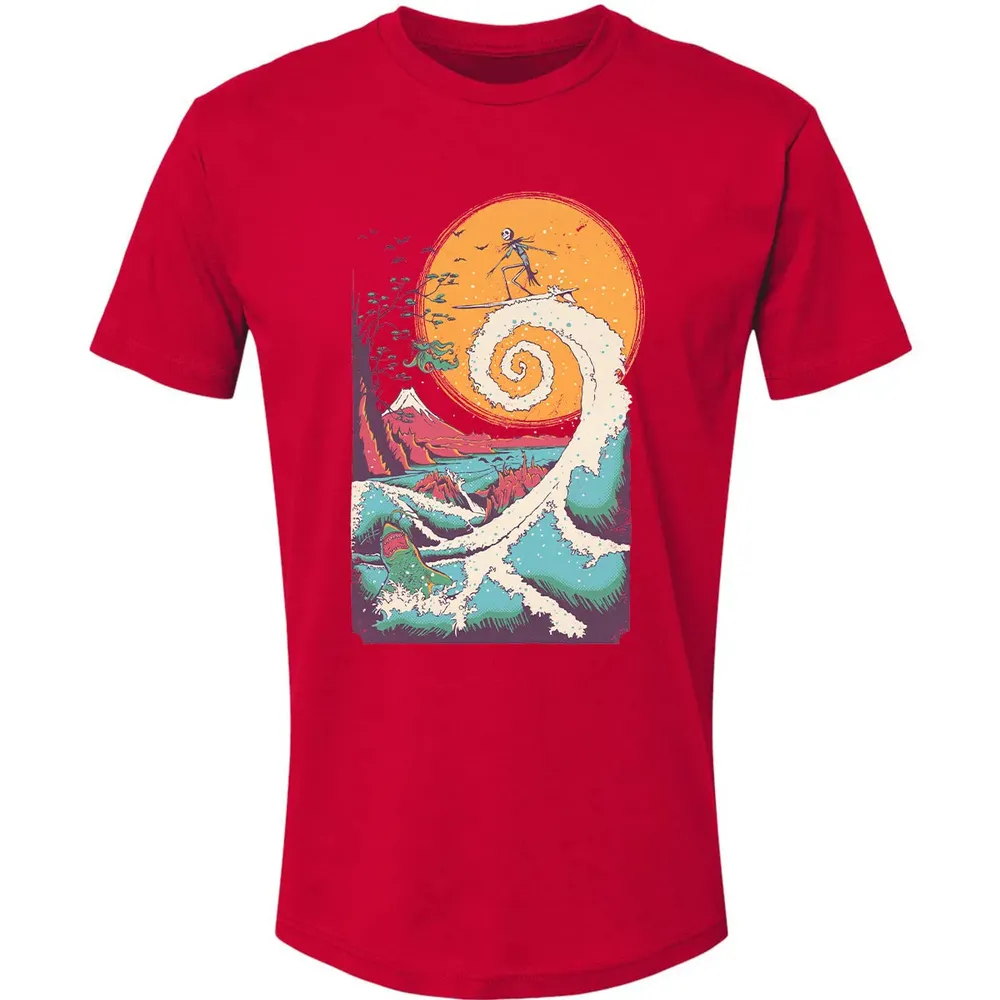 Surf Before Christmas Premium Unisex T-shirt - 6