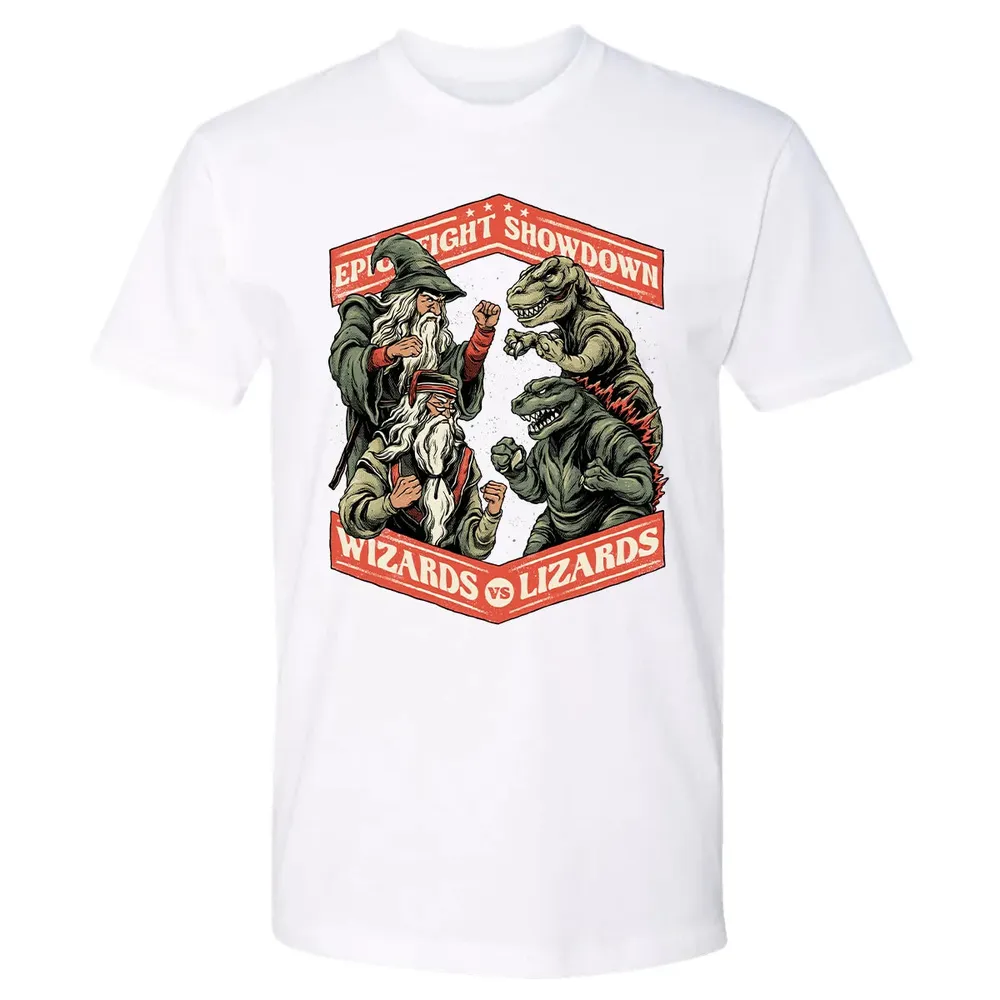 Wizards vs Lizards Premium Unisex T-shirt - 4
