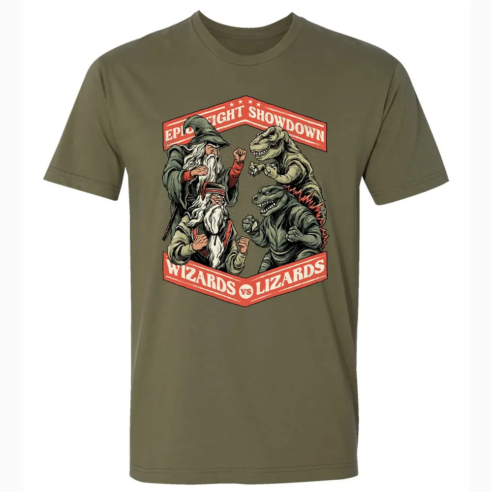 Wizards vs Lizards Premium Unisex T-shirt - 5