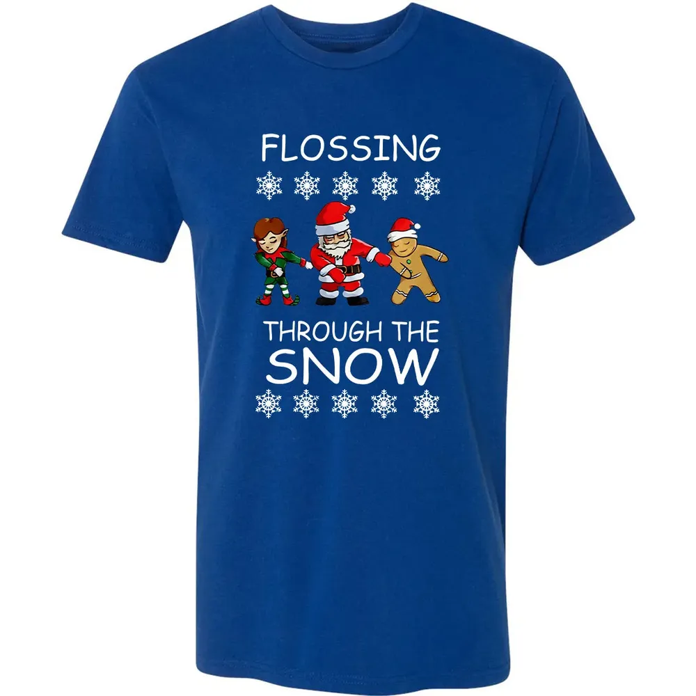 Floss through the snow Premium Unisex T-shirt - 10