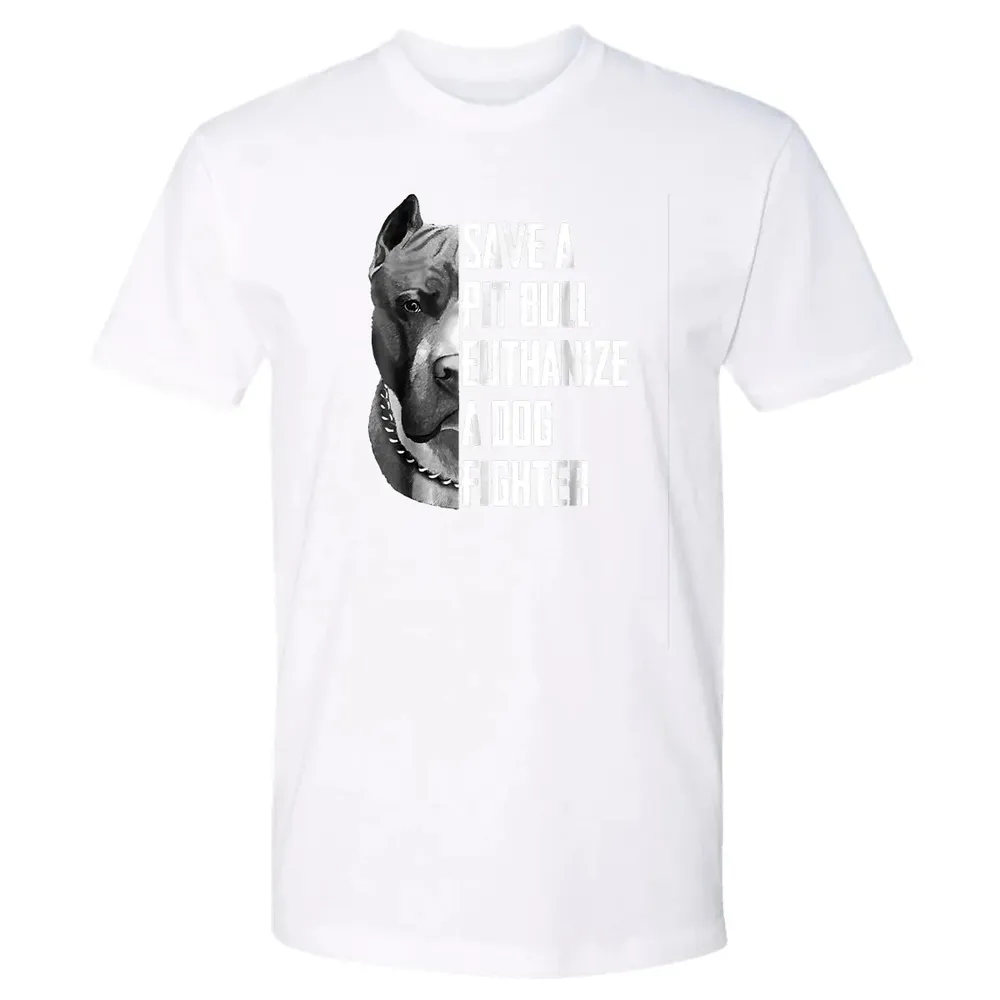 Save A Pitbull Euthanize A Dog Fighter  for Women Men Premium Unisex T-shirt - 4