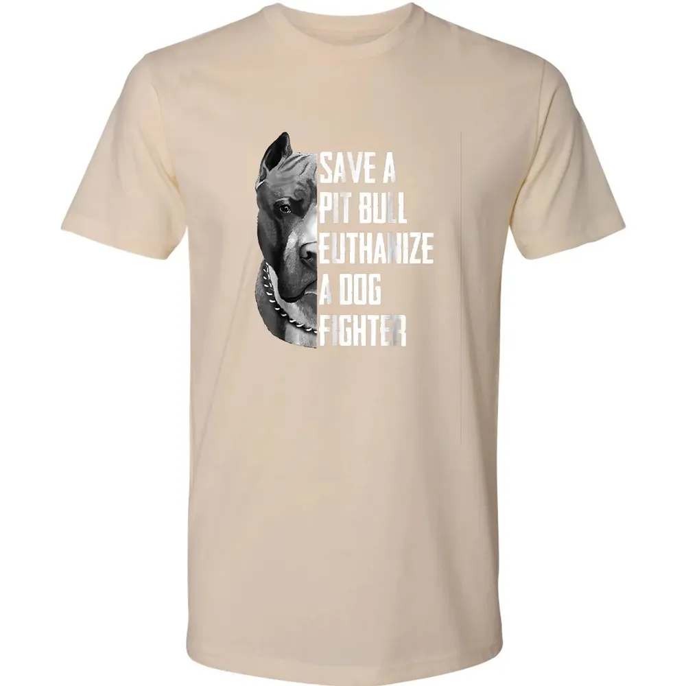 Save A Pitbull Euthanize A Dog Fighter  for Women Men Premium Unisex T-shirt - 13
