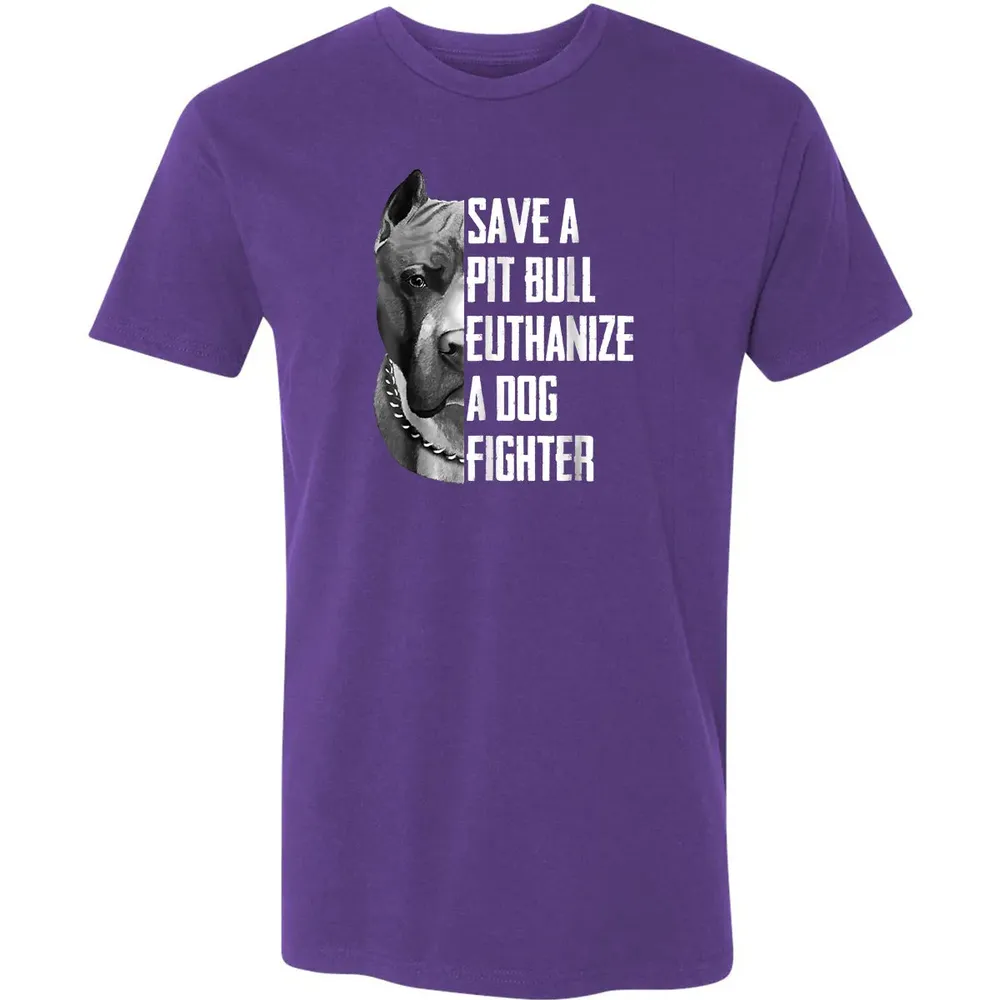 Save A Pitbull Euthanize A Dog Fighter  for Women Men Premium Unisex T-shirt - 7