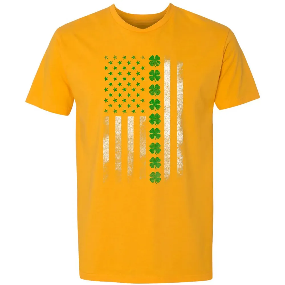 St. Patricks Day IRISH AMERICAN FLAG T- Premium Unisex T-shirt - 11