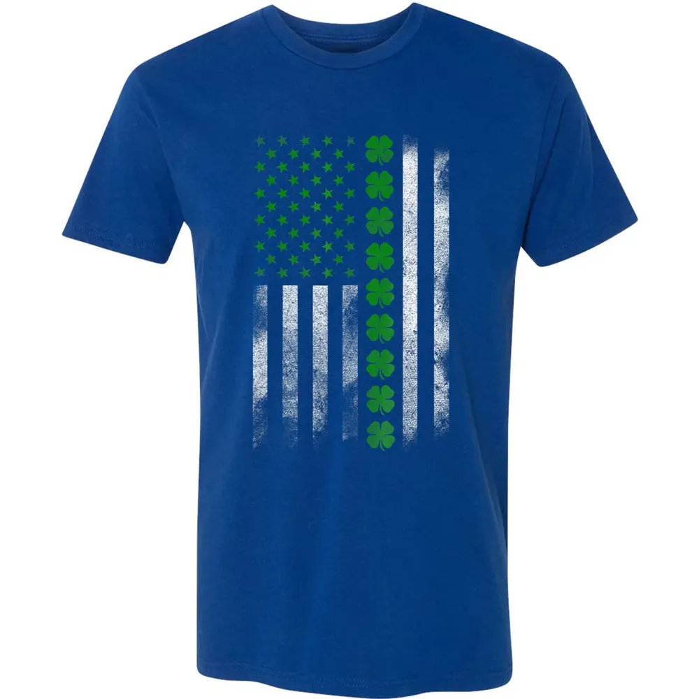 St. Patricks Day IRISH AMERICAN FLAG T- Premium Unisex T-shirt - 10