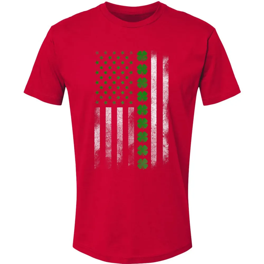 St. Patricks Day IRISH AMERICAN FLAG T- Premium Unisex T-shirt - 6